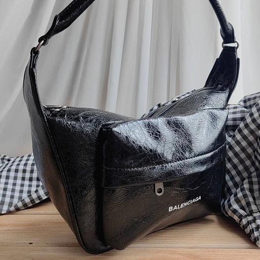 Женская сумка Balenciaga Raver 30x19 см - Black   