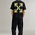 Чёрная оверсайз футболка Off-White Arrows