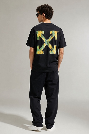 Чёрная оверсайз футболка Off-White Arrows   