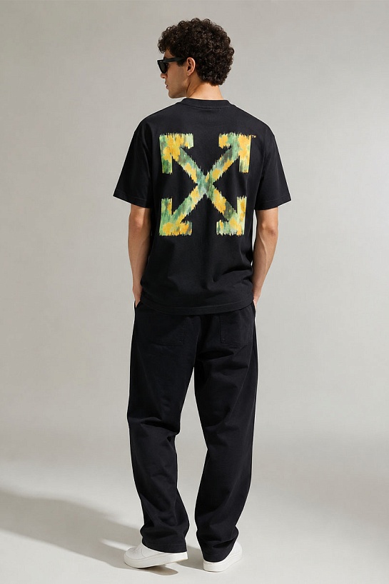 Чёрная оверсайз футболка Off-White Arrows