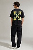 Чёрная оверсайз футболка Off-White Arrows