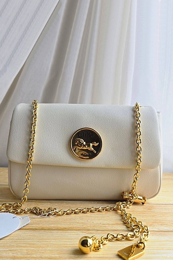 Кожаная сумка Chloe 28x17 см   