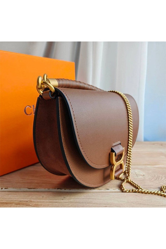 Кожаная сумка Chloe Marcie Mini Flap 23x16 см (2 расцветки)