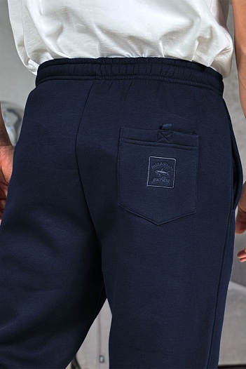 Утеплённые штаны на флисе Paul & Shark тёмно-синего цвета   