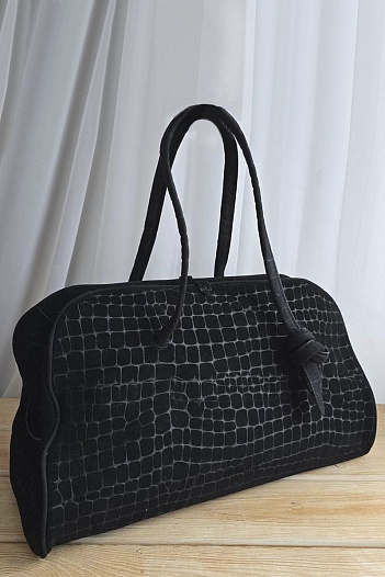 Замшевая сумка Jacquemus The Turismo Soft 38x23 см   