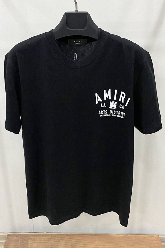 Футболка чёрного цвета Amiri logo-print