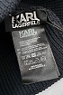 Мужская шапка тёмно-синего цвета Karl Lagerfeld logo-patch