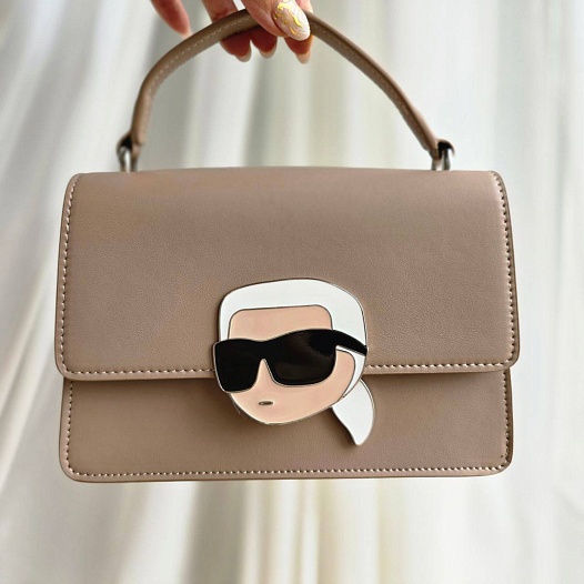 Женская сумка Karl Lagerfeld ikonik 22x15 см - Brown   