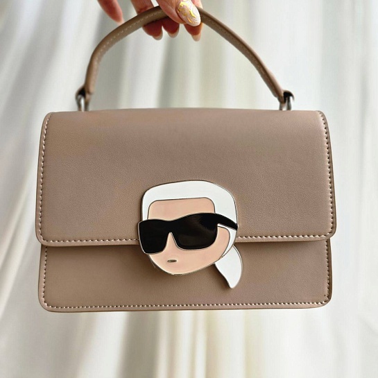 Женская сумка Karl Lagerfeld ikonik 22x15 см - Brown
