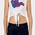 Женский белый топ Love Moschino Hearts print