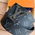 Кожаный ремень Louis Vuitton Monogram Eclipse (ширина 4 см)