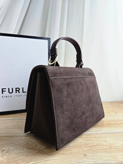 Замшевая сумка Furla Eclisse S 21x17 см   