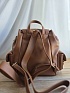 Кожаный рюкзак MIU MIU 30x25 см - Brown