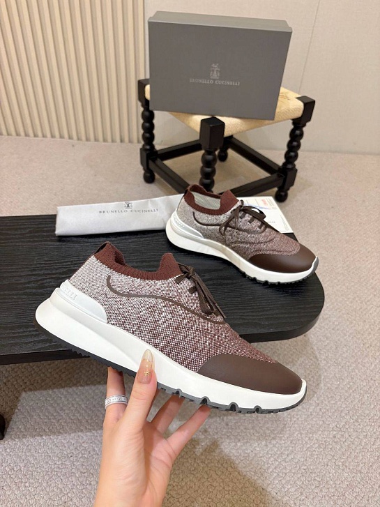 Мужские кроссовки Brunello Cucinelli knitted