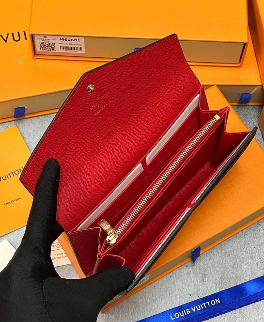 Кожаный кошелек Louis Vuitton Sarah Premium 19x10.5x2.5 см