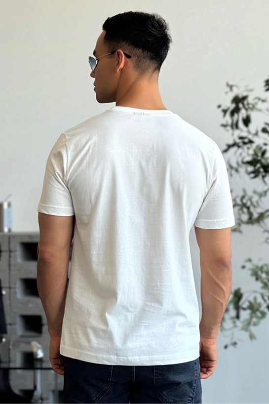 Мужская белая футболка Hugo Boss