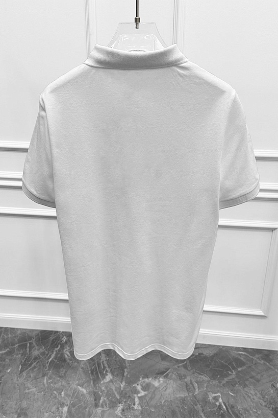 Белое поло Paul & Shark logo-embroidered