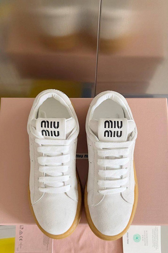 Женские кроссовки MIU MIU Premium - White