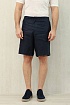 Льняные шорты тёмно-синего цвета Zegna premium