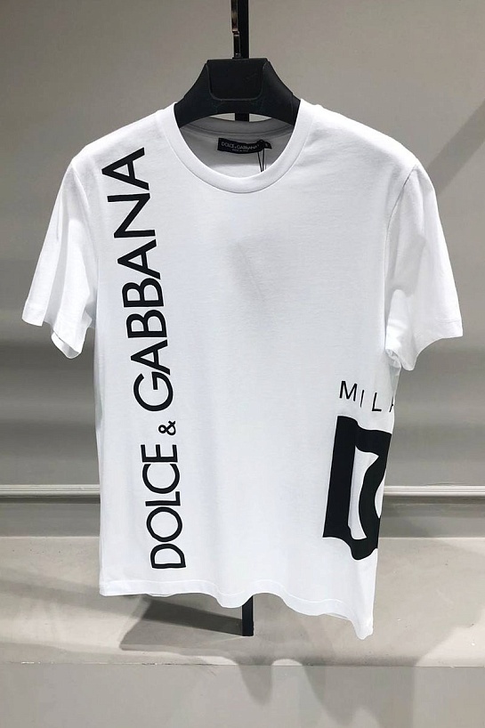 Мужская белая футболка Dolce & Gabbana
