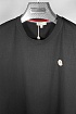 Брендовая мужская футболка Moncler чёрного цвета