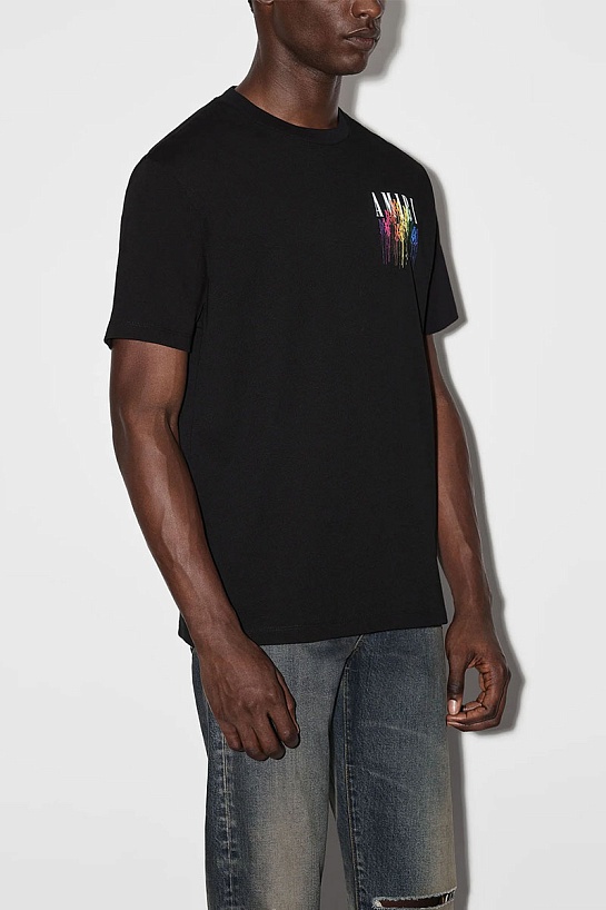 Чёрная футболка Amiri M.A. Drip logo-print