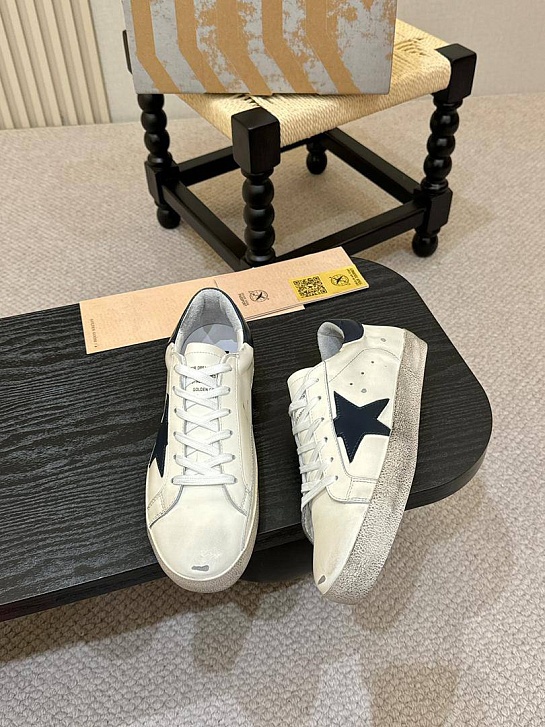 Мужские кожаные кроссовки Golden Goose Super-Star