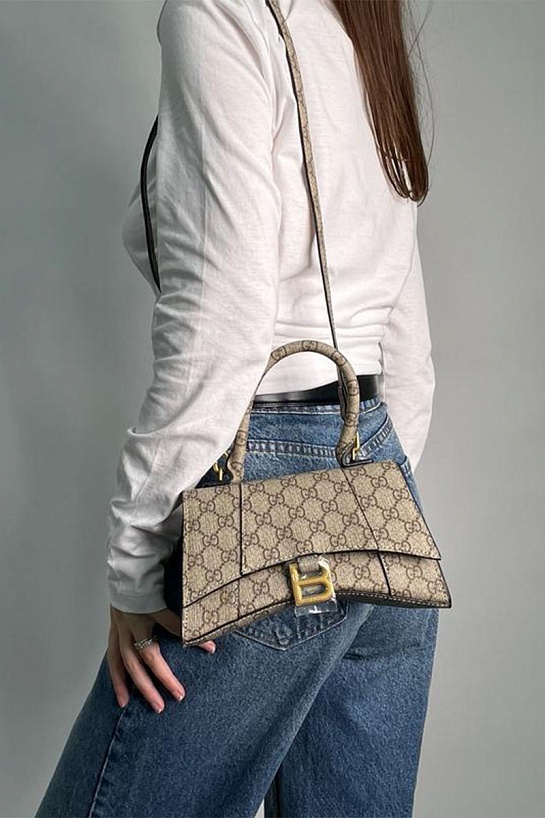 Сумка Gucci x Balenciaga Hourglass Hacker Aria Supreme 23x13 см