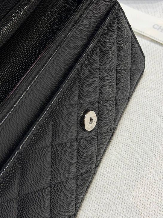 Кожаная сумка Chanel Wallet on Chain premium 19x12x4 см