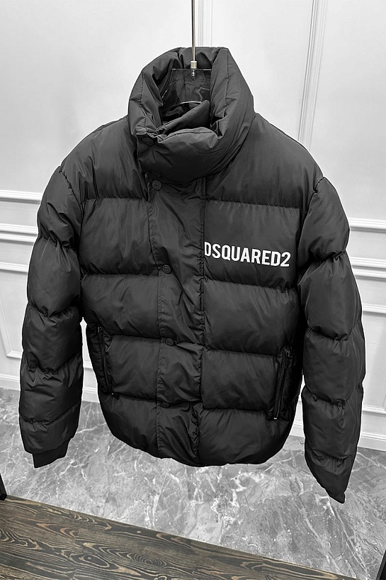 Мужская утеплённая куртка Dsquared2 чёрного цвета