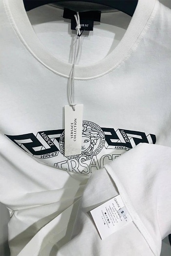Мужская футболка Versace Medusa - White   