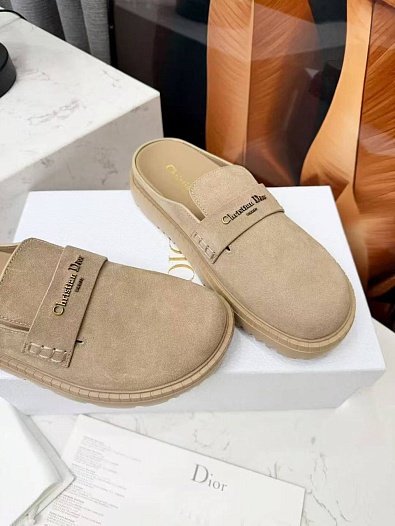 Женские замшевые мюли Dior Boy   