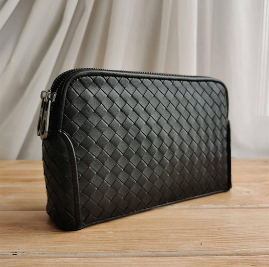 Кожаная барсетка Bottega Veneta Intrecciato 25x15 см   