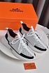 Мужские текстильные кроссовки Hermes Expert - White
