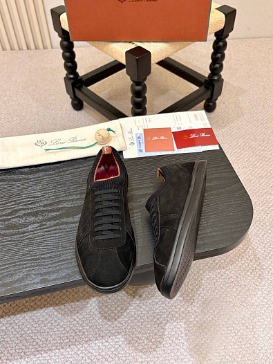 Мужские кроссовки Loro Piana Soho 2.0 Walk - Black   