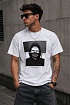 Белая оверсайз футболка Neil Barrett Marble Vigilante
