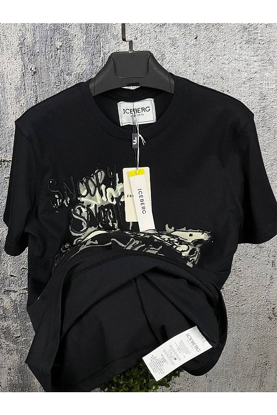 Мужская футболка Iceberg "Snoopy" - Black