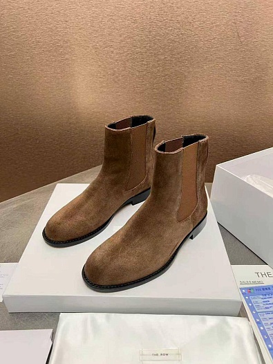 Женские замшевые сапоги The Row   