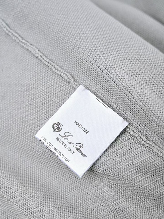 Мужская светло-серая футболка Loro Piana premium