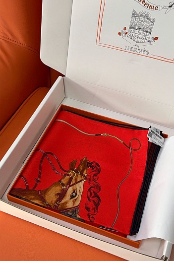 Платок Hermes Grand Galop premium 88x88 см   
