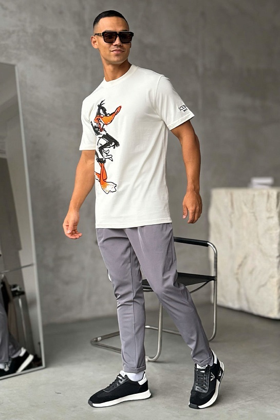 Мужская белая футболка Iceberg x Looney Tunes