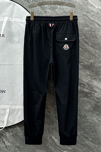 Мужские штаны чёрного цвета Moncler Premium   