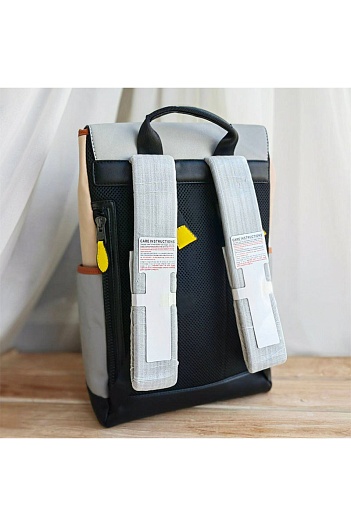 Кожаный рюкзак Coach Track colorblock 40x32 см   