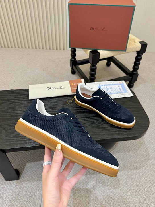 Мужские кроссовки Loro Piana Tennis Walk - Navy