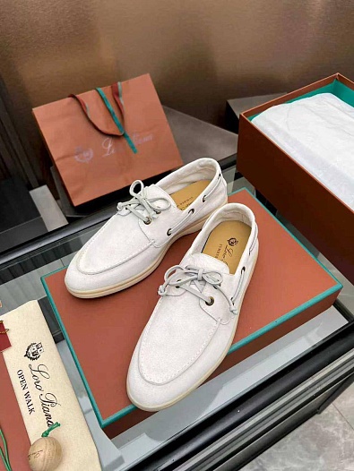 Женские замшевые лоферы Loro Piana premium   