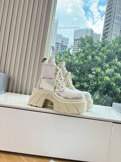 Женские кожаные ботинки на платформе SMFK premium   