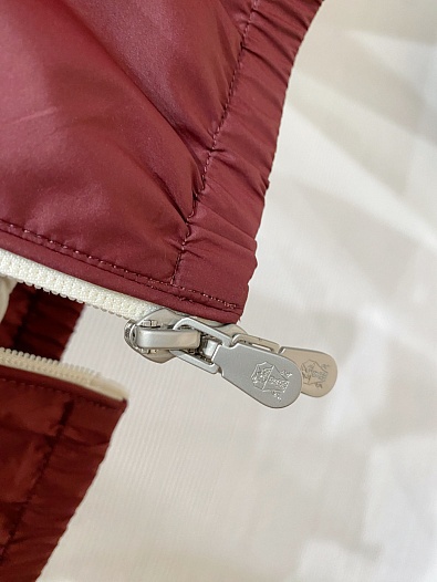 Мужская ветровка Brunello Cucinelli бордового цвета   