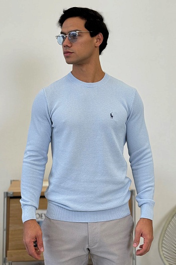 Мужской джемпер Роlо Ralрh Lаurеn pony-embroidered - Blue   
