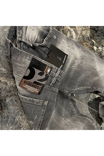 Мужские серые джинсы Dsquared2   