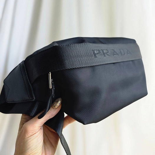 Сумка на пояс Prada 28x15 см - Black   